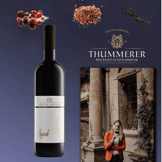 Syrah Selection seidig & elegant 2021 Thummerer Eger Ungarn 0,75l - HUNGAROVIN - Topweine aus Ungarn, Italien & Australien – online kaufen