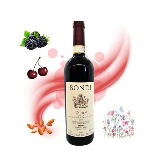 D’uien, Dolcetto d’Ovada Superiore DOCG, Az. Agr. Bondi Piemont Italien 0,75l - HUNGAROVIN - Topweine aus Ungarn, Italien & Australien – online kaufen