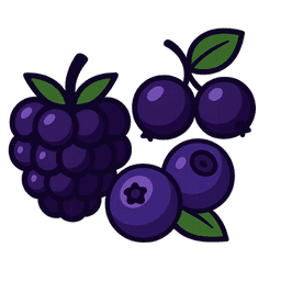 dunkle Beeren
